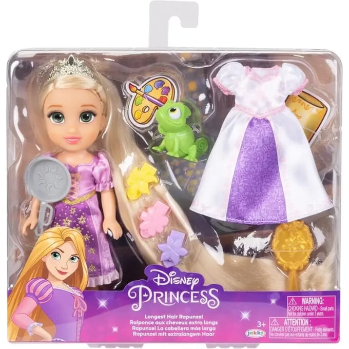 DISNEY PRINCESS RAPUNZEL-POP MET HET LANGSTE HAAR KLEINE RAPUNZEL-POP MET PASCAL