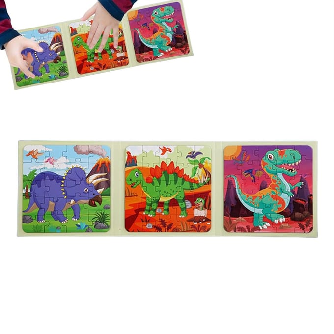 Magnetische Puzzel - Puzzelboek - Educatief Spel - Opvouwbaar Ontwerp - 18x18cm