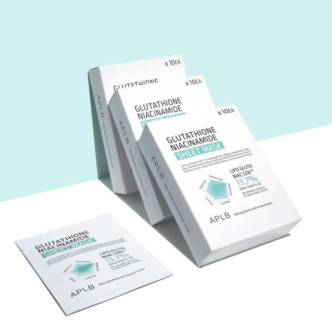 APLB - Glutathione Niacinamide Sheet Mask Set - Sheetmasker (10 stuks)