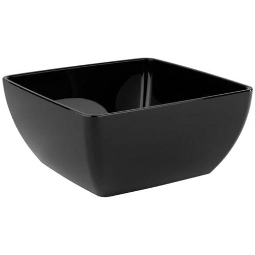 GGM Gastro (6 Stück) Schale - FRIENDLY - PET - 1,5 Liter - eckig - Schwarz