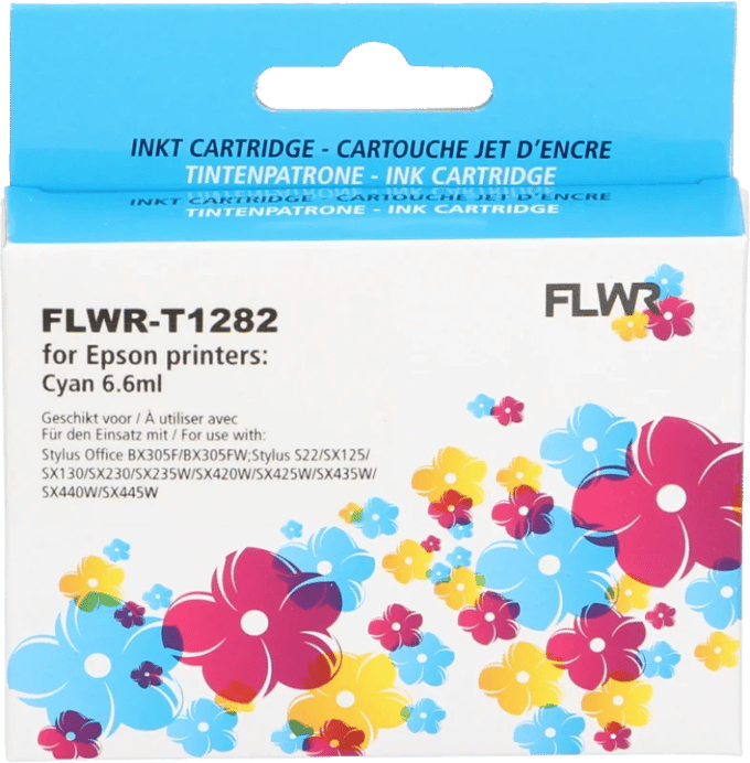 FLWR - Cartridges / Epson T1282 / cyaan / Geschikt voor Epson