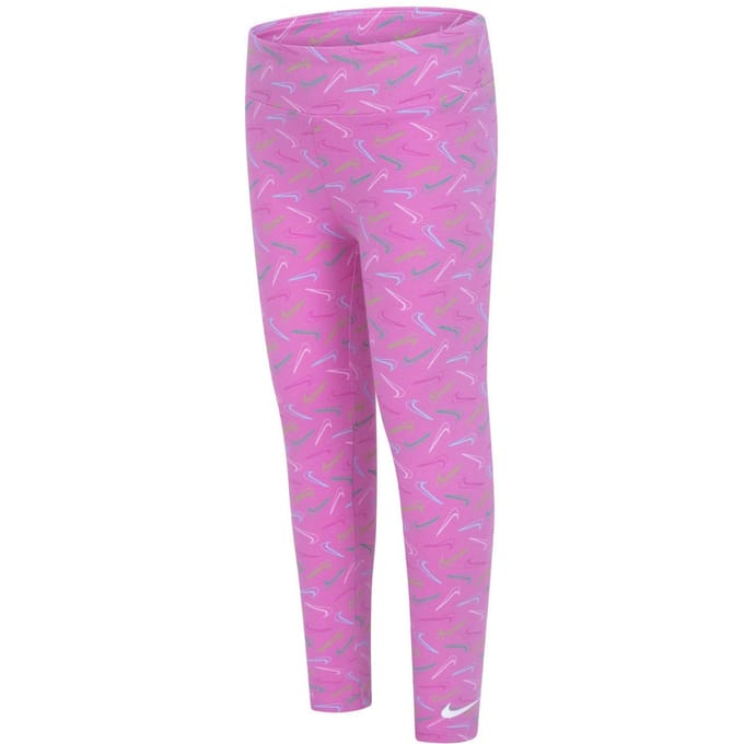 Nike Meisjes Swoosh Legging (Roze)
