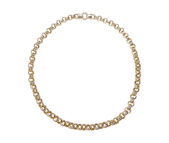 14 karaat geel gouden jasseron collier