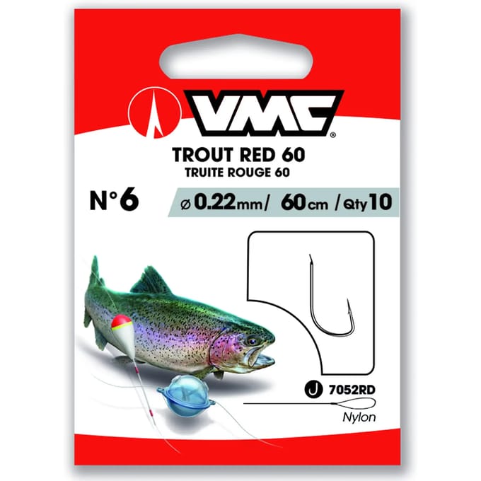 Haak VMC Trout Red 60 (x10)