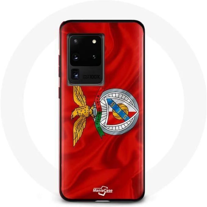 Samsung Galaxy S20 Ultra hoesje slb benfica rode achtergrond