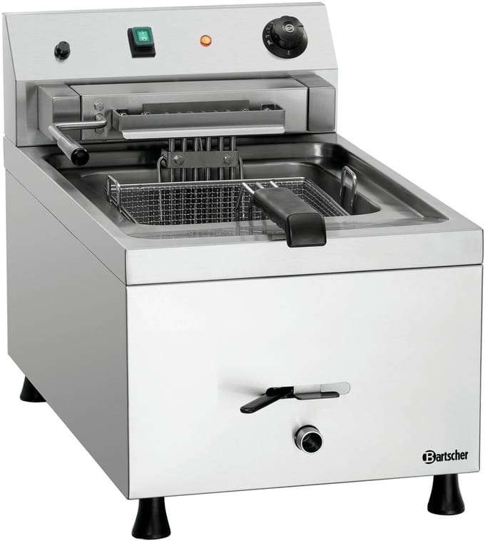 Bartscher 12L-10 Enkel Vrijstaand 9000 W Frituurpan Zilver