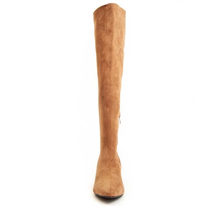 Bota Alta De Tacón Para Mujer.  Montevita  Botavitta2  94637 36 bruin