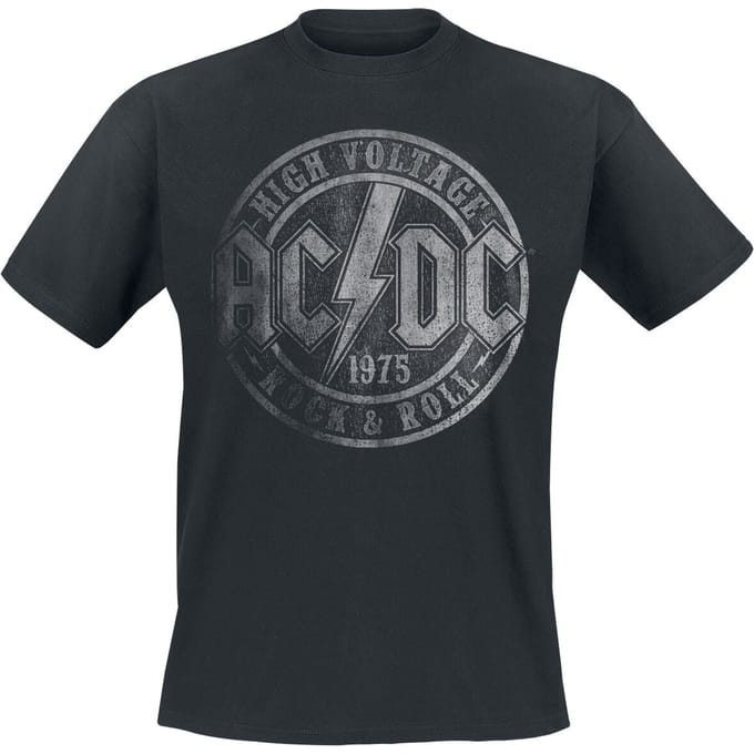 AC/DC T-shirt - High Voltage 1975 - S tot XXL - zwart