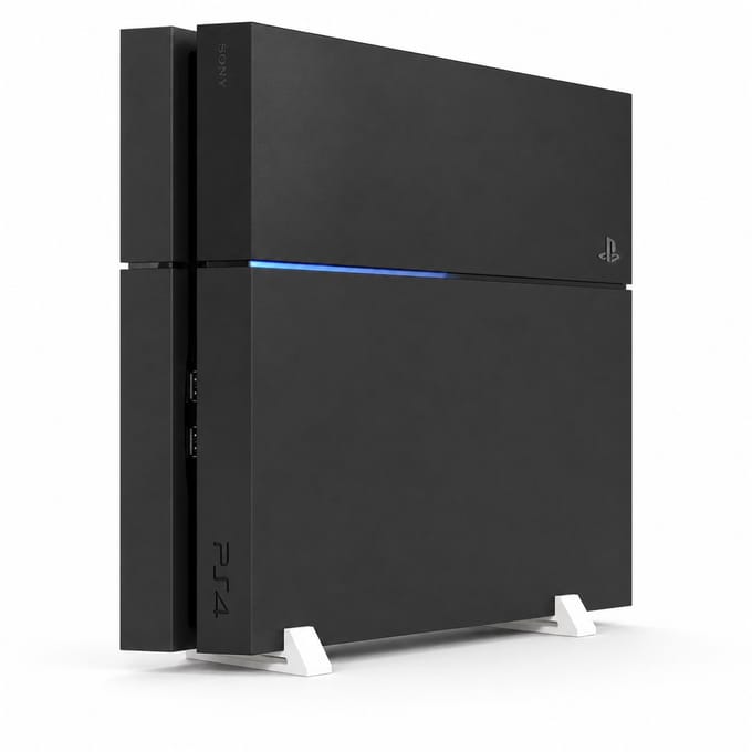 Verticale Standaard Geschikt voor PlayStation 4 Fat – Met Externe HDD Houder – Optimale Ventilatie – Wit