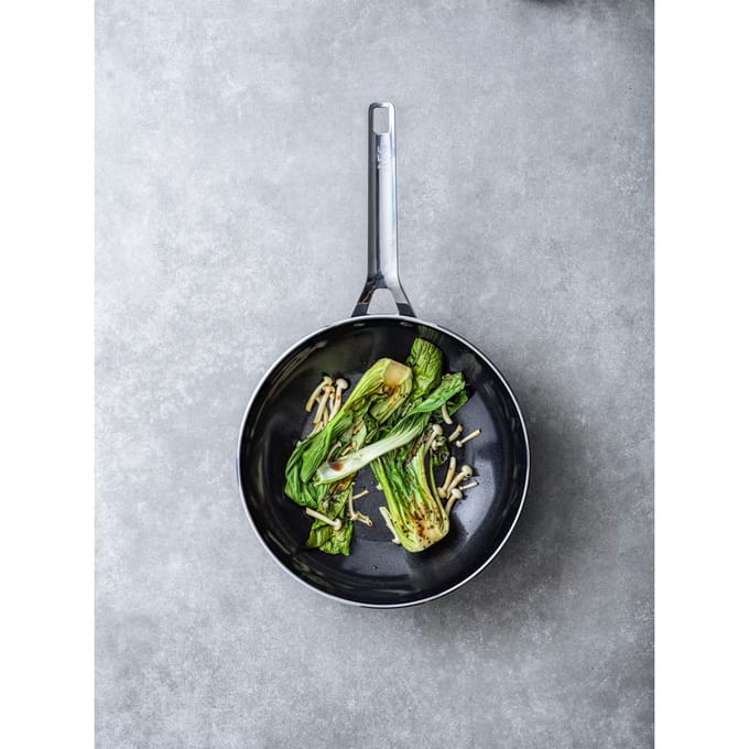 Electrolux Aluminium Wok - PFAS-vrij - 28 cm - Zwart