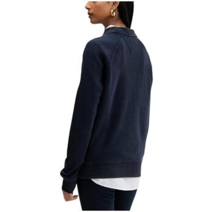 Tommy Hilfiger Regular Heritage Logo Dark Night Navy Größe: S | Pullover Outlet | Damen | Schwarz