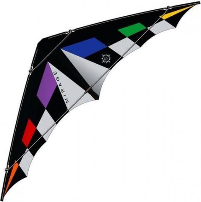 Elliot Tweelijnsstuntkite Mirage Rainbow Rtf 280 Cm