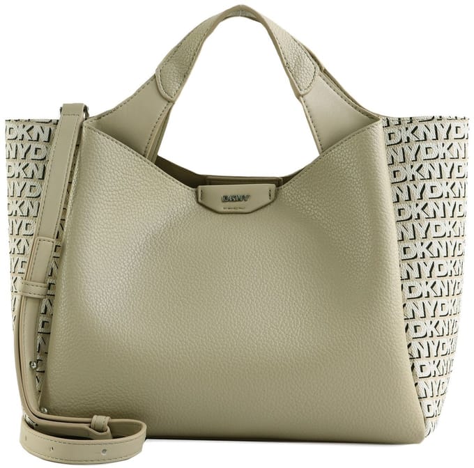 DKNY handtas schoudertas Willa Satchel Lt Taupe beige