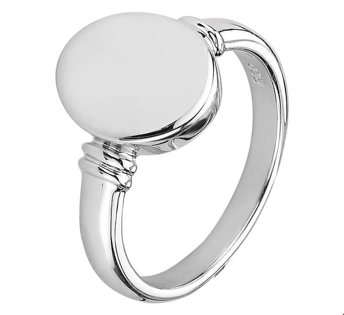 Zilver Gerhodineerde Graveerring 1330430 17.75 mm (56)