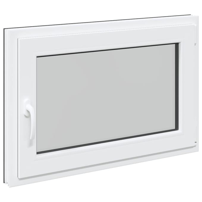 vidaXL - Kleur - binnenkant - kelderraam - Wit - RISOR - 90 - x - 50 - cm