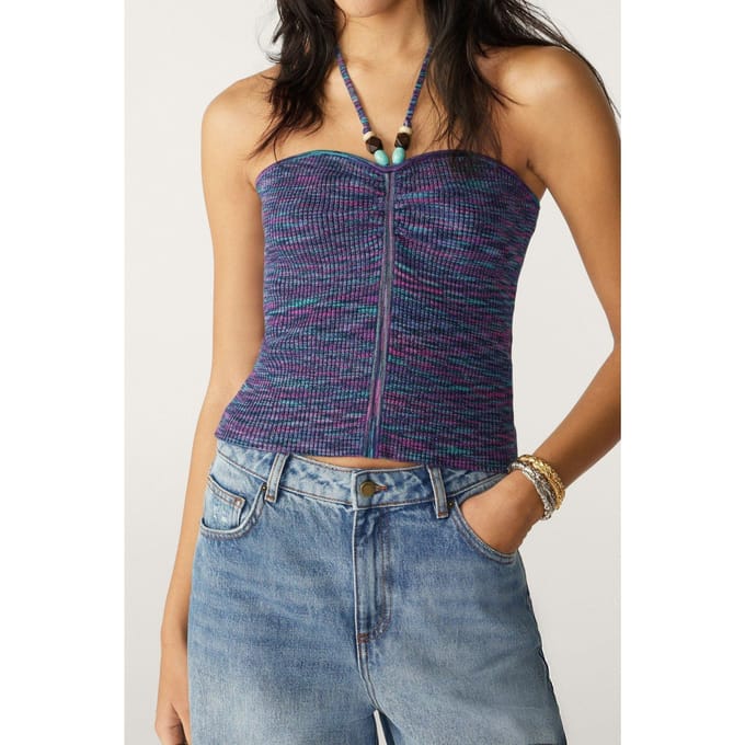 BA&SH Bustier Mapple Bleu Taglia: L | Canottiere Outlet | Donna