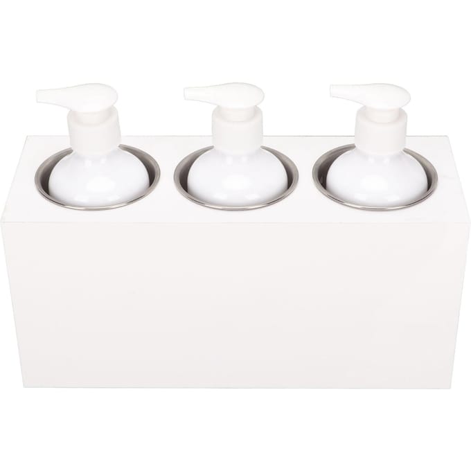 3 Flessen Spa Warmer Instelbare 9 Temperatuurstanden met Timer Massageolie Lotion Crème Flessenverwarmer US PLUG white