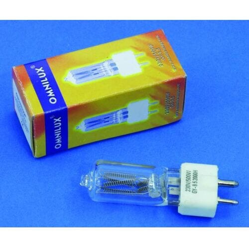 Omnilux Studiolampe Halogeenlamp voor lichteffect 230 V GY9.5 500 W Wit