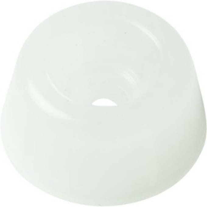 Closetbuffer - Deurstopper 20x10mm - Wit - Set van 10 stuks - Geluids- en trillingsdempend - Voor schroefbevestiging