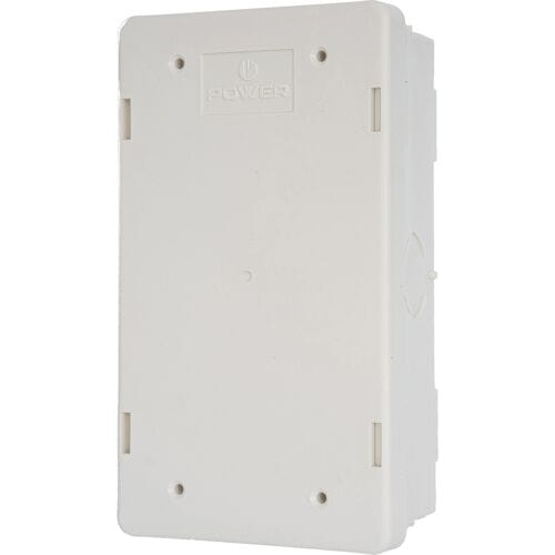 Power lasdoos met blinddeksel wit/creme model 3611