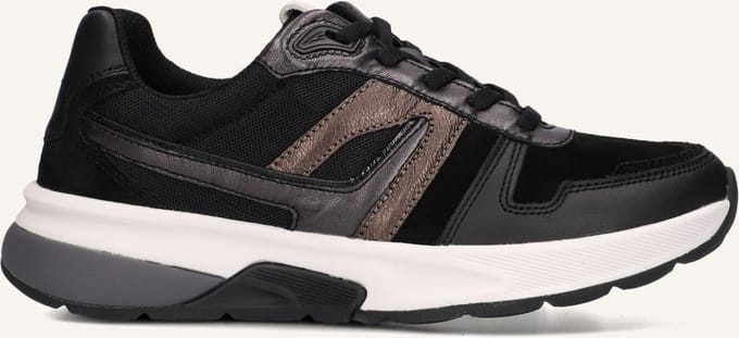 Gabor 845.1 Rollingsoft Sneakers - Leer - Dames - Zwart