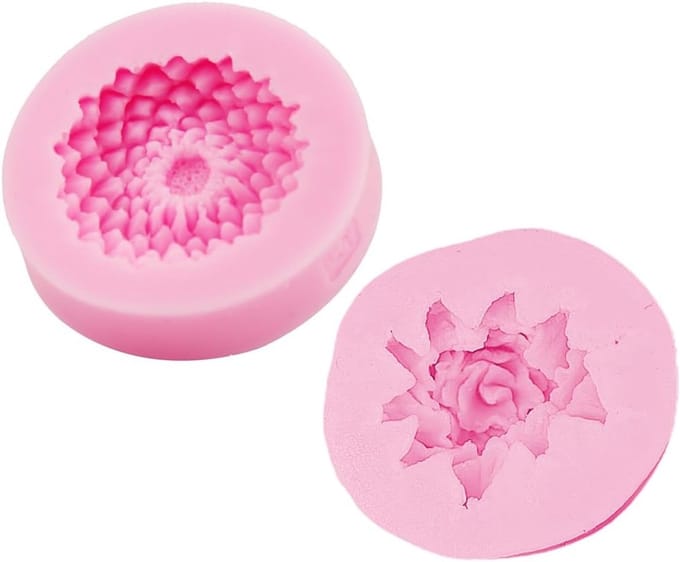 Dailygoods - Silicone Mallen voor Rozen en Bloemen - 2 Stuks