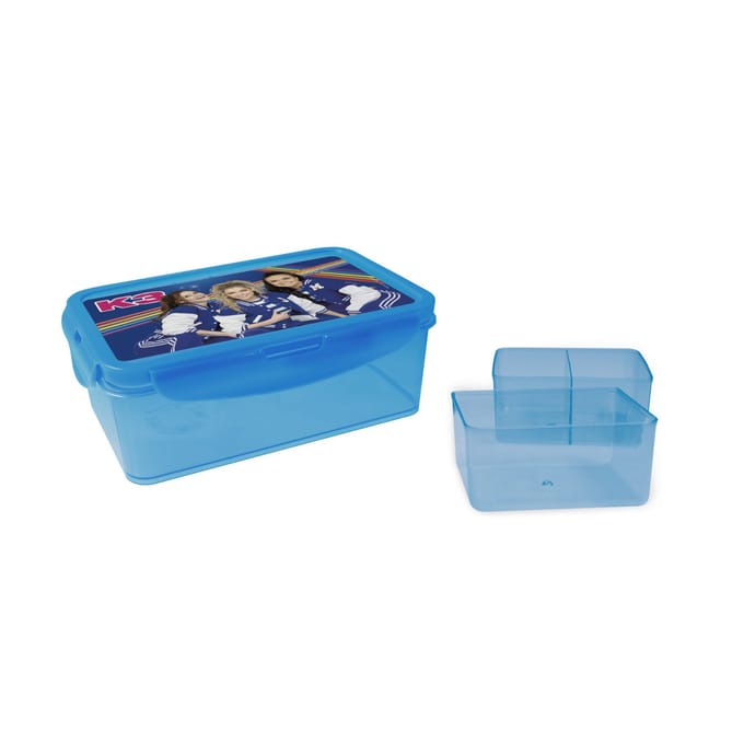 K3 - Brooddoos - Bento brooddoos met extra doosjes - Blauw transparant - Sport