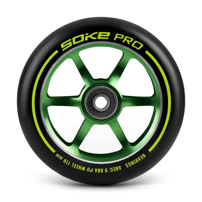 Scooterwielen 110 mm groen, 2 st