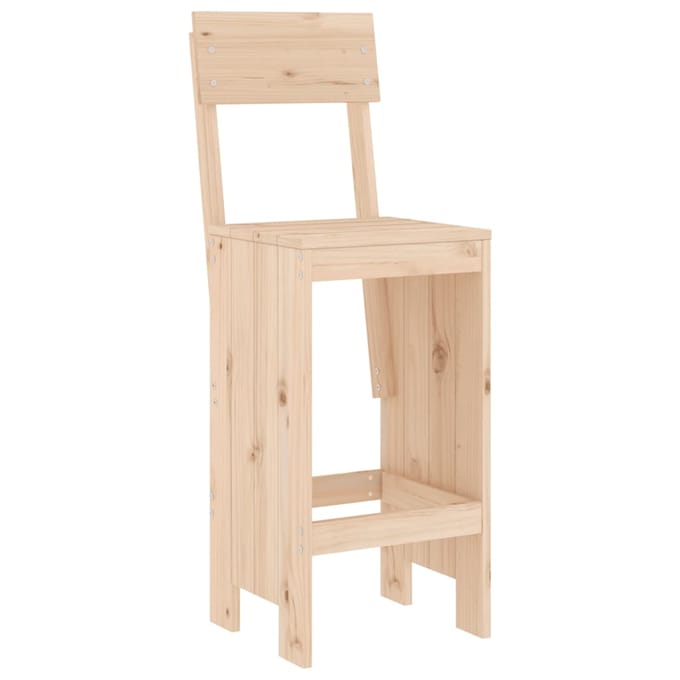 vidaXL - Barkrukken - 2 - st - 40x48,5x115,5 - cm - massief - grenenhout