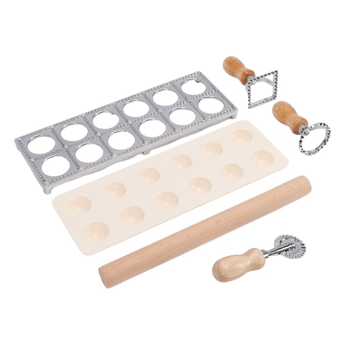 Ravioli Maker Multifunctioneel Veilig 12 Gaten Ravioli Stempel Maker Snijder voor Koken white