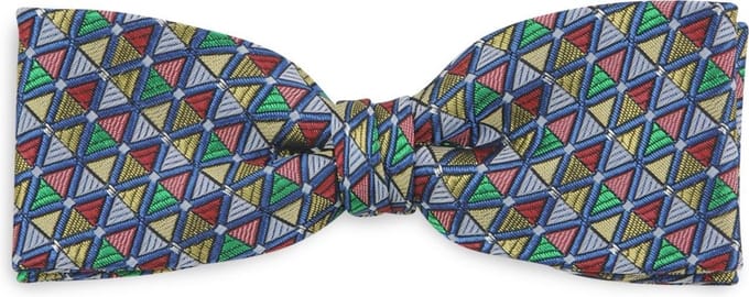 We Love Ties - Strikken - Strik Triangle Trophy - blauw / groen / rood / geel