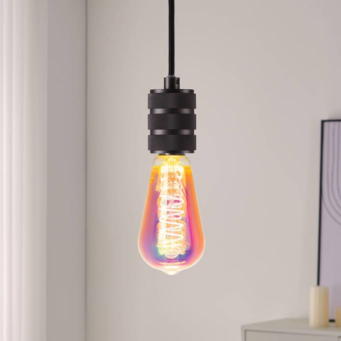 Eglo Ledfilamentlamp Edison Rainbow Spiral - D6,4cm - Dimbaar - Warm Wit - E27 - 4w