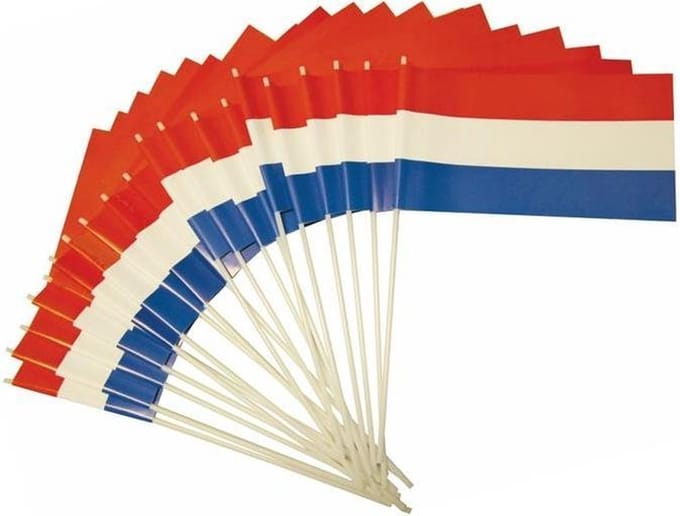 Haza Original Zwaaivlag Nederland 20 X 30 Cm Rood/wit/blauw