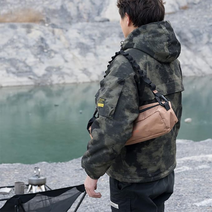 Outdoor Lanyard Extra sterke campinggereedschaphanger Campingopslagriem Zware waslijn 69cm black