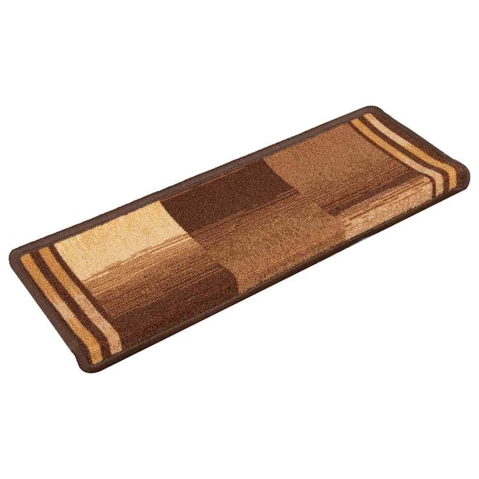 vidaXL - Trapmatten - zelfklevend - 10 - st - 65x21x4 - cm - bruin