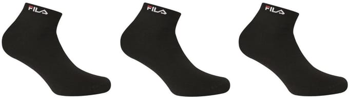 Fila Sokken 3-pack Bamboe Uni Zwart 43-46 - 43/46