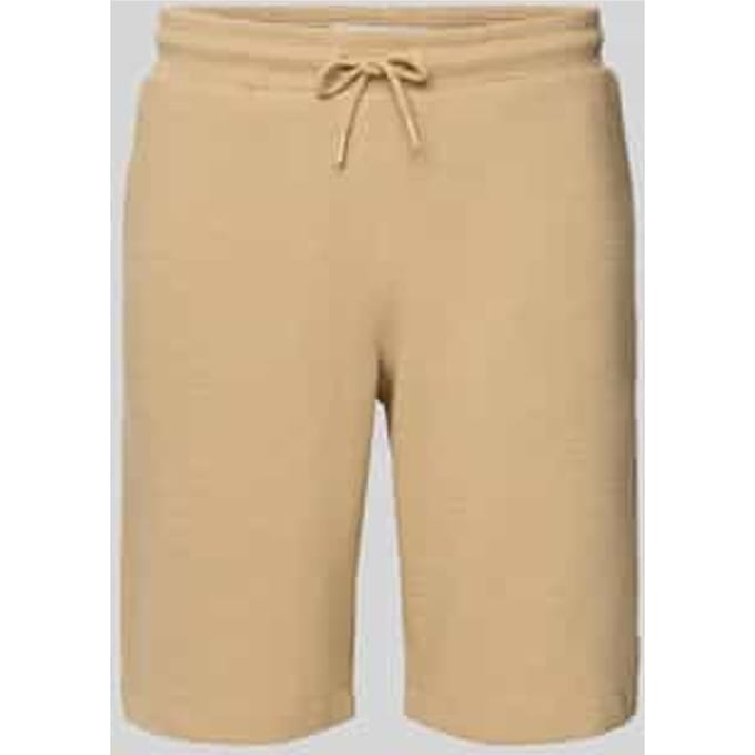 Regular fit sweatshorts met structuurmotief, model 'CASPER'
