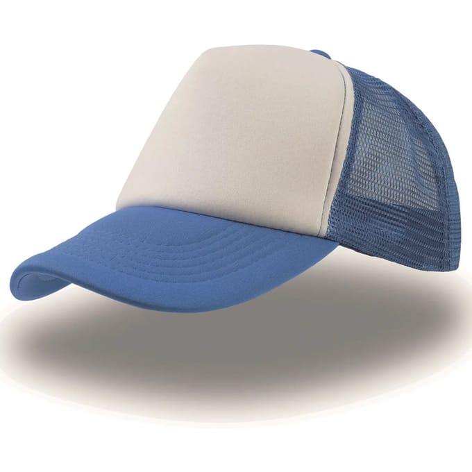 Atlantis Headwear Rapper Cap AT505 - White/Royal/Royal - One size