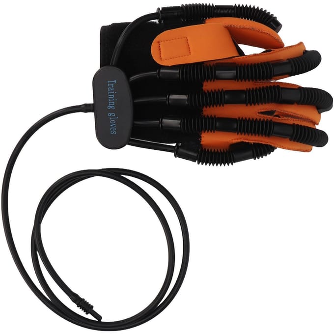 Handrevalidatie Robothandschoen Zachte Harsvezel Perfect Passend Vingertraining Oefenhandschoen L black