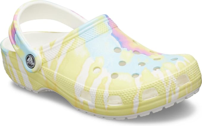 Crocs Instappers - Maat 37 - Unisex - wit - geel - roze - blauw