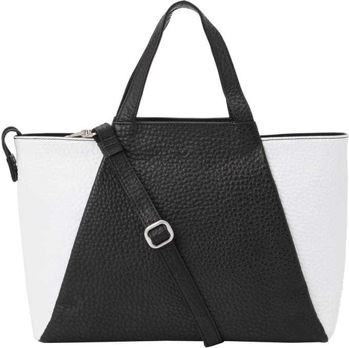 Voi Hirsch Shopper Tas Leder 31.5 cm - 8 L - schwarz-weiss
