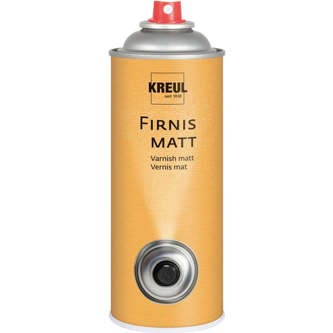 Spuitvernis acryl & olie, 400 ml - Mat