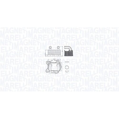 Olie radiator, motorolie MAGNETI MARELLI 350300002000