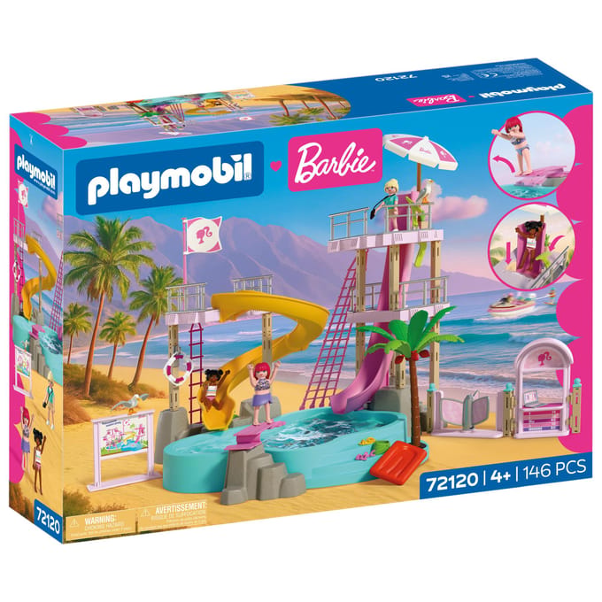 PLAYMOBIL – 72120 – Waterpark – Glijbanen – Barbiefiguren