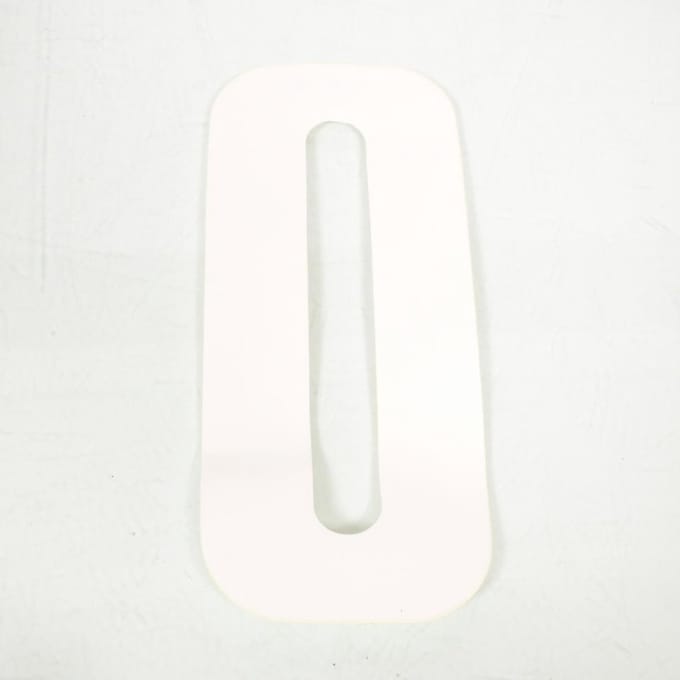 Sticker 3AS Racing voor motor Nummer 0 wit 205x85mm Nieuw