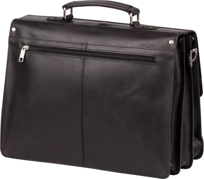 BURKELY Vintage Dean Briefcase Aktetas - 15 inch Laptoptas - Zwart