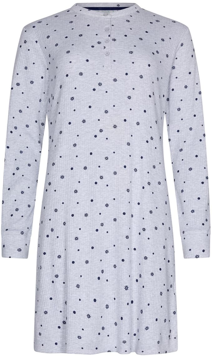 Rebelle - Nachthemd - Silver Frost - Katoen/Polyester - Rib - Grijs - Maat 36