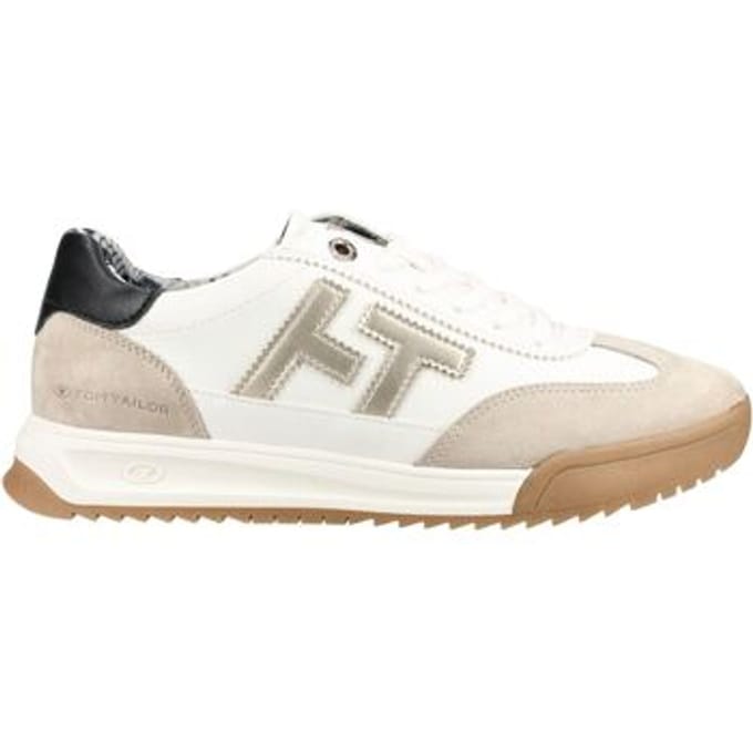 Tom Tailor - Sneakers met colourblocking - Maat 36 - cream-multi