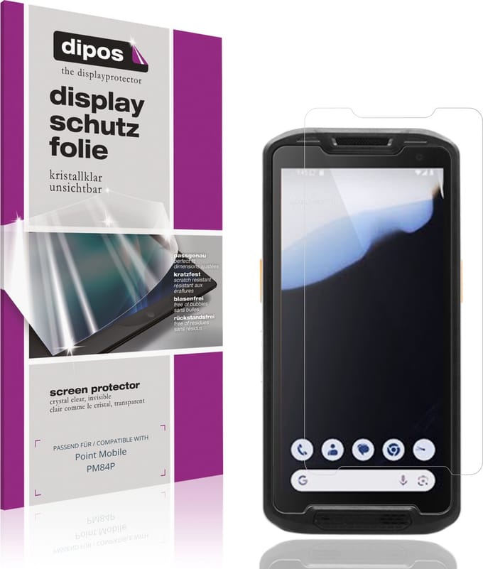dipos – 4x Beschermfolie geschikt voor Point Mobile PM84P | Krasbestendige & heldere Screenprotector Ultra-Thin