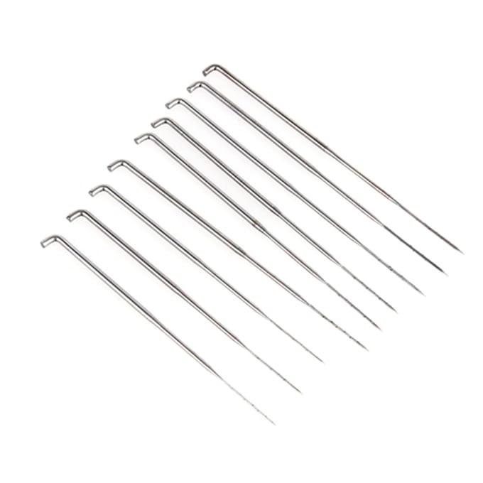 9x Duurzame Gemengde Naaldvilthouder Handvat Wolvilt Set Knutselpakket DIY Gereedschap white
